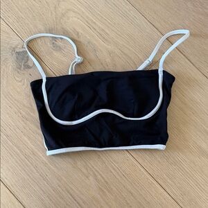 Alo Crop Top with White Trim